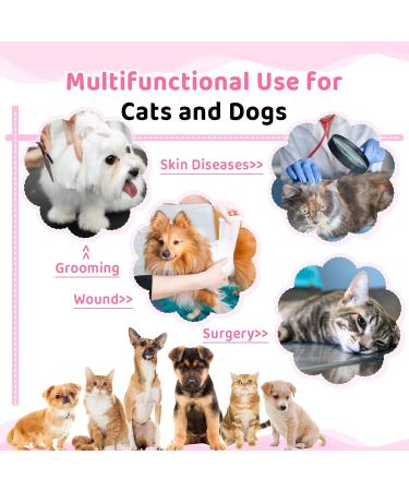 Shop Pumyporeity Adjustable Pet Neck Collar - Light Pink Elizabethan Collar for Cats & Dogs | Anti-Delicious Protective Neck Crasses (Size L) - Buy Online on GoSupps.com