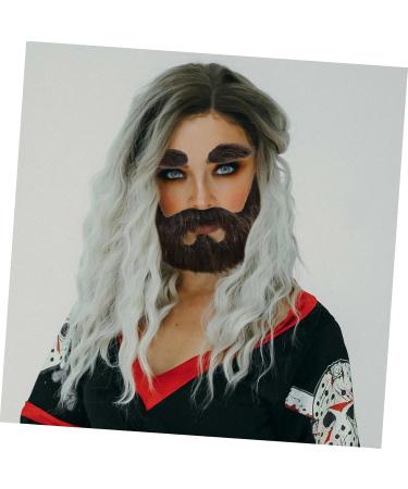 Gogogmee 1 Set Beard Dress up Grey Santa Claus Beard Cosplay Carnival Beard False Facial - Buy Online on GoSupps.com