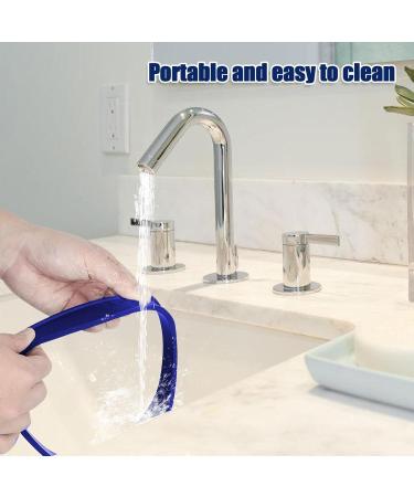 Haircut Bands Curved Silicone Hair Bands Washable Haircut Guide Tape Adjustable Haircut Stencil Soft Comfortable Hair Cutting Guide Hair Cutting Tools for Home blue - Buy Online on GoSupps.com