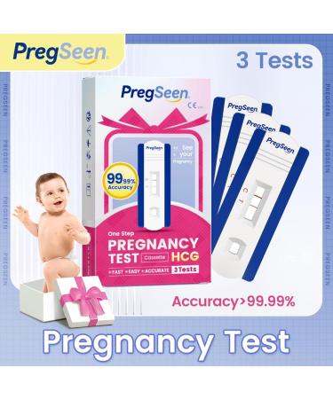 Accufast Pregnancy Test Cassette - 3 Early Tests 10 MiU/ml HCG 99.99% Accuracy - Fast & Reliable Results - German Manual - Buy Online on GoSupps.com