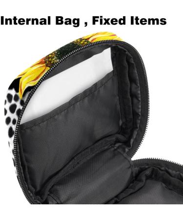 Gold Marble Women's Bandage Storage Bag | Portable Menstrual Pad & Cup Bag | Stylish Teen & Adult Organizer | 4.7x6.6 in - Buy Online on GoSupps.com