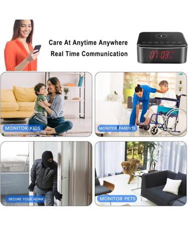 YuanFan Hidden Spy Camera with Video in Alarm Clock - Black - Buy Online on GoSupps.com