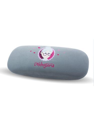 Give joy: gift for grandma-high-quality hardcase glasses case with a glasses cleaning cloth and card.Perfect for Christmas or birthday.Keep glasses protected.