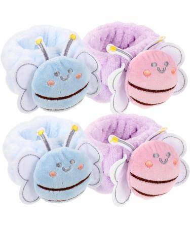 FRCOLOR 8 Pcs Face Wash Wristband Elastic Hair Ties Flannel Wrist Wash Bands Stretchy Hair Ties Korean Washcloth Wrist Wraps for Washing Face Towel Flannel Wristbands Hair Accessories Spa - Buy Online on GoSupps.com