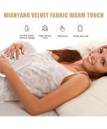 Heat Bottle with Soft Cover - 500ml PVC Hot Water Bag for Pain Relief | Leakage-Proof & Fluffy for Adults & Children (Brown) - Buy Online on GoSupps.com