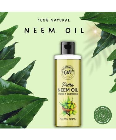Good Nature Vibe Neem Oil 100 Pure Cold Pressed Natural Oil For Skin Hair Plant Care and Pets 100 ml - Buy Online on GoSupps.com