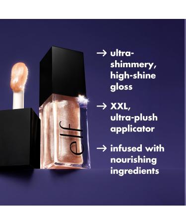 e.l.f. Glow Reviver Lip Oil Glimmer Nourishing Tinted Lip Oil For A High-Shine Finish Infused With Jojoba Oil Vegan & Cruelty-Free Opal-ogy Tour - Buy Online on GoSupps.com