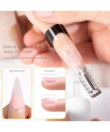 Burano 5-in-1 Builder Base 0.5 oz Gel - Nude Pink | Hard Gel Nail Extension | Quick Building Gel for Nails | Professional and Beginner-Friendly Builder Gel - Buy Online on GoSupps.com