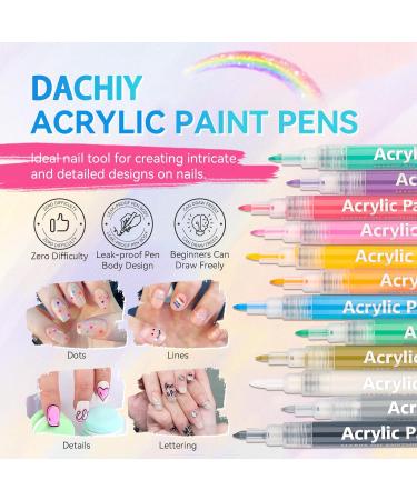 12 Colors Nail Polish Pencil Set - DIY Nail Art Graffiti & Manicure Tools for Perfect Nail Tips - Buy Online on GoSupps.com
