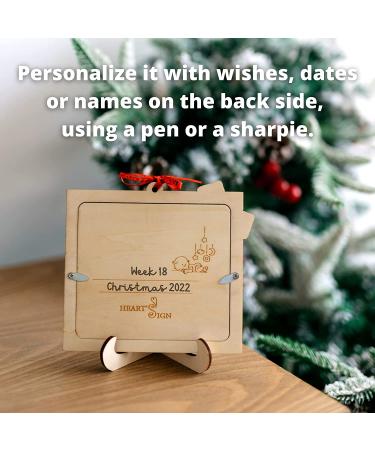 Heart's Sign Bump 1st Christmas Ornament 2022 | Ultrasound Frame for Mom To Be | New Mom Gifts - Buy Online on GoSupps.com