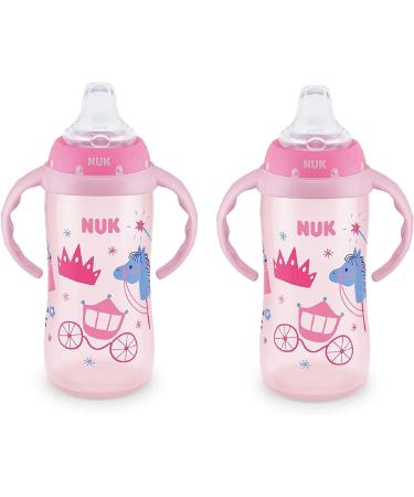 NUK 10oz Jungle Learner Cup w/ Handles 2 Pack (Princess) - Easy Grip, Spill-Proof - Buy Online on GoSupps.com
