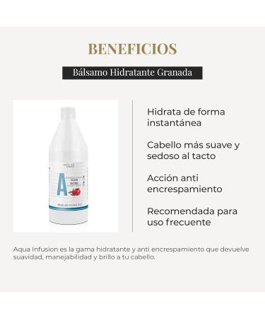 Salerm Cosmetics Balsamo Hidratante Granada 1200ml - Intense Hydration & Nourishment for All Hair Types - Fast International Shipping - Buy Online on GoSupps.com