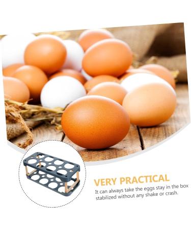 BUGUUYO Box Egg Carton Eggs Egg Holder Portable Drawers Food Refrigerator Egg Tray Shelf Side Door re-usable Blue 22.3X10.1X8.9CM - Buy Online on GoSupps.com