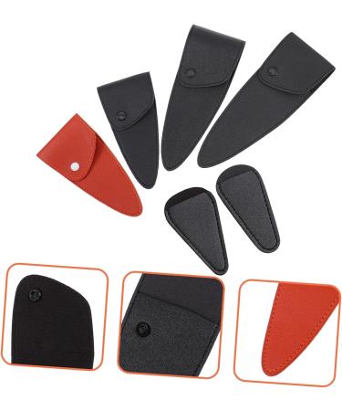 Beaupretty 18-Piece Hairdresser Leather Case & Plastic Scissor Organizer - Transparent Storage Bag for Hair Tools - 3 Pcs Black & Brown Scissors Pocket 20x7.5cm - Buy Online on GoSupps.com