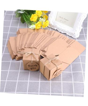 HOMSFOU Sets Wedding Decoration Brown Bakery Boxes Thank You Candy Favor Boxes Black Decor Birthday Mini Boxes Gift Bags Empty with Inserts Christmas Goodie Earrings Vintage - Buy Online on GoSupps.com