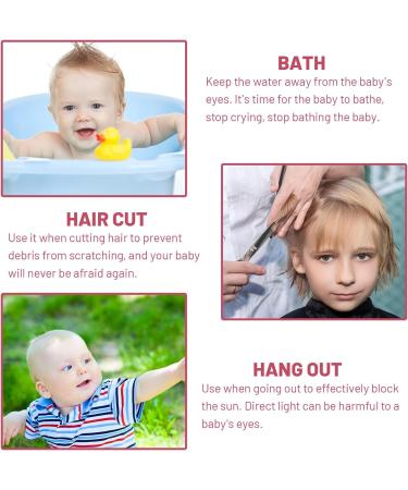 Baby Toddler Hair Washing Shield Shower Cap with Ear Cover - Pink - Buy Online on GoSupps.com