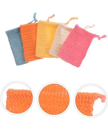 AUTSUPPL 5pcs Soap Storage Bag Soap Saver Net Soap Bag for Shower Pouch Shower Soap Cotton Linen - Buy Online on GoSupps.com