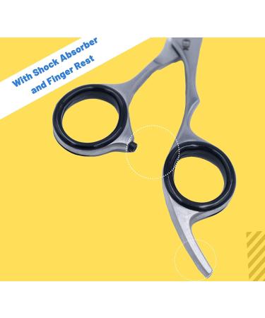 Professional Thinning Thinning Scissors Hairdressing Scissors Professional Hair Cutting 6.5" Inches Hairdressing Tools and Tools Hairdresser Women Men Salon Comb Silver - Buy Online on GoSupps.com