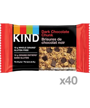 KIND Healthy Grains Bars Dark Chocolate Chunk Gluten Free 40 Count - Buy Online on GoSupps.com