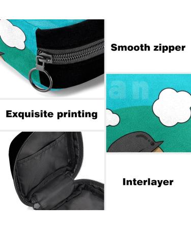 GIAPB Period Bag Sanitary Napkin Storage Bag - Blue Background Color - Buy Online on GoSupps.com