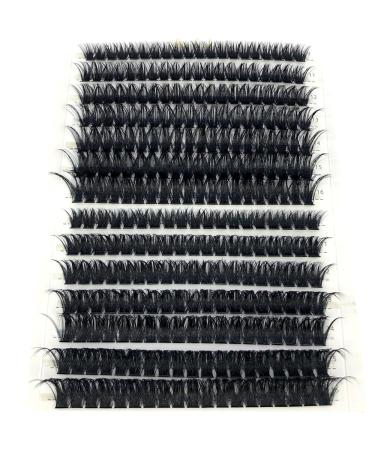 HBZGTLAD Mink Eyelashes 30D/40D/50D/60D/80D - 280 Bundles Natural 3D Individual Cluster Lashes for Stunning Volume - D Curl 0.07MM Mix - Buy Online on GoSupps.com