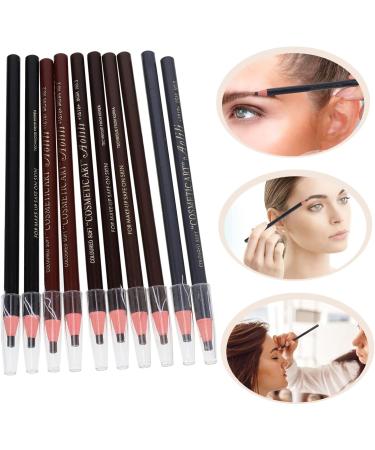 FRCOLOR 10pcs Eyebrow Pencil Eyebrow Pen Brow Drawing Pens Eyebrow Drawing Tools Portable Woman - Buy Online on GoSupps.com