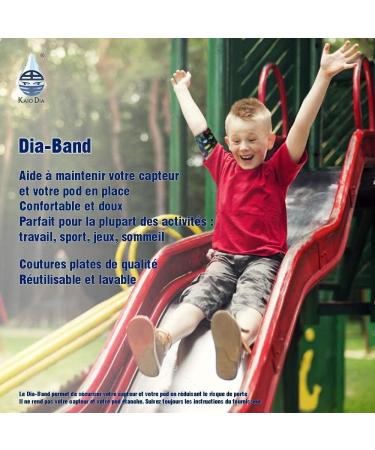 Comfortable DiaBand for Kids | Glucose Sensor Protection Bracelet - Freestyle Libre Medtronic Dexcom Omnipod | Junior XS (17-19 cm) - Buy Online on GoSupps.com