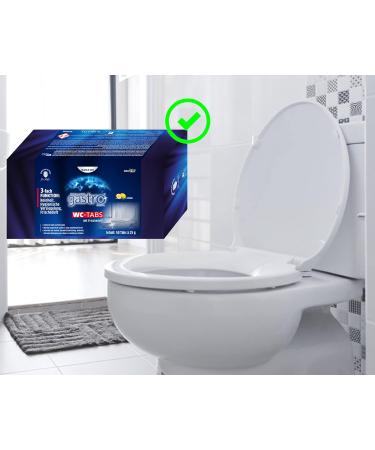 Schillings Gastro Global Toilet Cleaning Tablets Lemon Fragrance 3-Phase Formula for Toilet Urinal Bidet & Cistern (50 Pieces) - Effective International Shipping - Buy Online on GoSupps.com