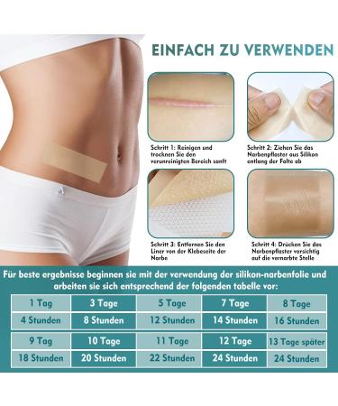 Silicone Scar Sheets Roll - Reusable Scar Removal Tape for Old & New Scars (1.6 x 120 inches) - Buy Online on GoSupps.com