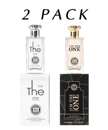 Hybrid & Company I'm The One Eau De Parfum Men's 2 Pcs Scent Pour Homme Natural Spray Vaporisateur IM THE ONE EAU DE PARFU IM THE ONE EAU DE TOILETTE 3.4 Fl Oz (Pack of 2) - Buy Online on GoSupps.com