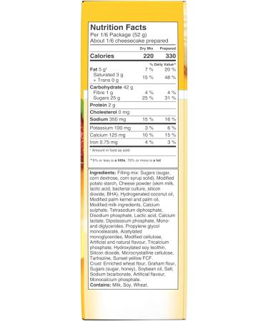 Jell-O No Bake Cheesecake Dessert 314g (Pack of 6) - Buy Online on GoSupps.com
