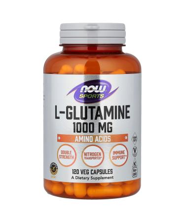 NOW Foods Sports L-Glutamine 1 000 mg 120 Veg Capsules