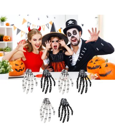 3 Pair Halloween Skeleton Hands Bone Hair Clips Delicate Punk Rock Horror Hair Clip for Women Girls Hair Accessories - Buy Online on GoSupps.com