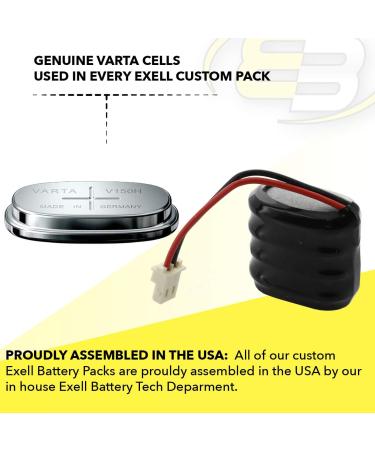 4/V150H-C NiMH 4.8V 150mAh Battery - Genuine VARTA Cells for Quick Check 150/200 Emergency Lights & Energy Backup - Buy Online on GoSupps.com