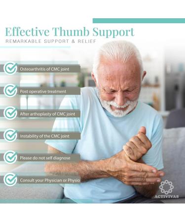 Buy Activivas Ortho Support for CMC Thumb Joint Arthritis - Left Medium | International Shipping Available - Buy Online on GoSupps.com