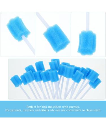 Healifty Bicarbonate Gum Swabs - 100pcs Disposable Tongue & Mouth Cleaners for Oral Hygiene - Blue Sponge Swabs for Cavity & Gum Care - Buy Online on GoSupps.com