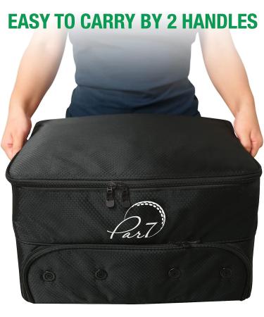 Par7 Golf Trunk Organizer - Double Layer Storage for 2 Pairs of Shoes and Accessories | Waterproof & Durable | Foldable & Lightweight | Ideal Gift for Golfers - Buy Online on GoSupps.com