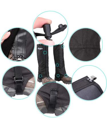 Magarrow Waterproof Gaiters for Hiking | Adult Snow & Leg Gaiters | XL Black Shoe Covers - Buy Online on GoSupps.com