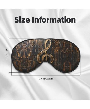 SSIMOO Music Symbol Sleep Mask | Adjustable Breathable Eye Mask for Comfortable Sleep | International Shipping - Buy Online on GoSupps.com