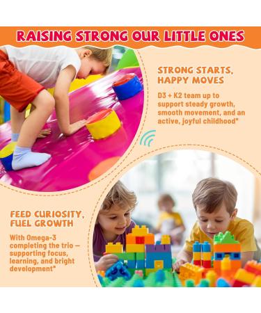 Kids Vitamin D3 K2 Drops - K2 D3 Vitamin Supplement 1000 IU with Omega 3, Support Bone, Mood, Teeth & Immune - Vitamin D3 K2 (MK-7) Liquid Drops for Adults & Kids, Sugar Free Strawberry Flavor 2 FL OZ Strawberry 2 Fl Oz (Pa  - Buy Online on GoSupps.com