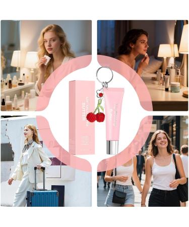 Nourishing Lip Butter Balm with Tinted Keychain 10ml | Long-Lasting Lip Gloss for Girls Girlfriend Wife Everyday Use Travel Summer Winter Birthday - Buy Online on GoSupps.com
