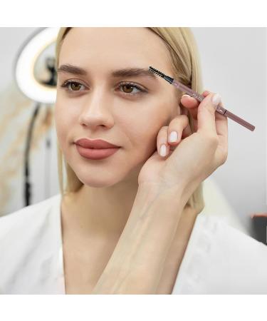 Eyebrow Pencil Makeup Brow Pencil Double Headed | Makeup Pens for Eye Makeup Waterproof & Smudge-Proof Eyebrow for Soft Textured Natural Daily Look Shakven Dark Brown - Buy Online on GoSupps.com