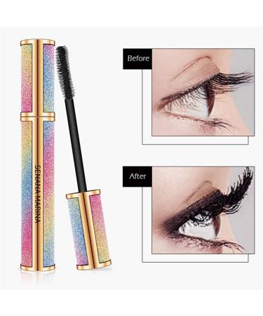 XunChung Mascara Starry Sky Mascara 4D Waterproof Eye Primer Fiber Silk Eyelash Thick Curling Natural Lengthening Eye Lash 4D Black Eyes Makeup Color 1pc - Buy Online on GoSupps.com