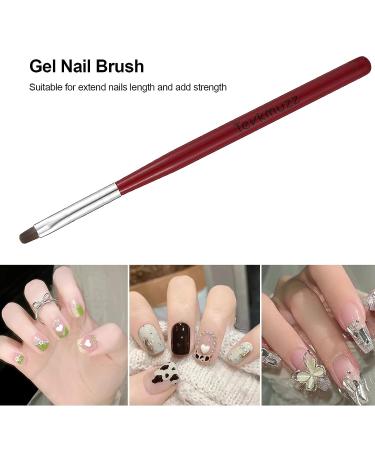 Tevkmuzz 6 PCS Nail Art Brushes Set - Nail Extension Gel, Dotting Pen, Liner Brush - Ideal for Gel Polish & Nail Design - Buy Online on GoSupps.com