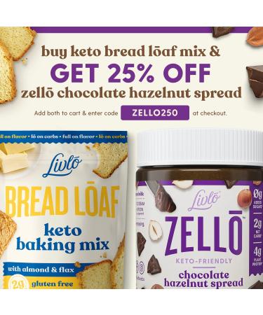 Livlo Keto Baking Mix - Almond & Flax Bread Loaf 9.9 oz - Low Carb, Gluten-Free - Buy Online on GoSupps.com