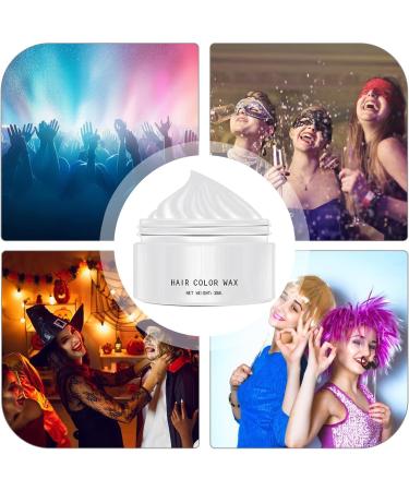 Hair Styling Wax Temporary Hair Coloring Wax for White Hair 45g Instant Hair Styling Cream Dye Temporary Modeling Natural Color Hair Dye Wax for Men Women - Buy Online on GoSupps.com