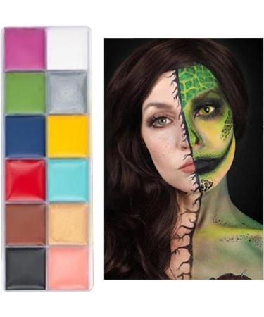  Pongnas Pongnas 12-Color Cosmetic Palette 3.4oz Quick-Drying Water-Based Professional Body Makeup for Parties - Buy Online on GoSupps.com