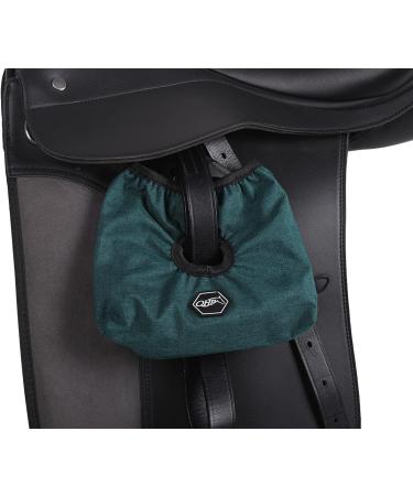 NETPROSHOP Stirrup protector with hole for straps and fleece lining to protect the saddle colour: dark green - Buy Online on GoSupps.com