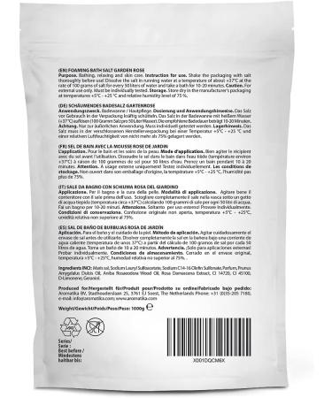 Rose Foaming Bath Sea Salt 35 Oz - 1000g | Relaxing Aromatherapy Bubble Bath with Almond & Rosewood Essential Oil - Buy Online on GoSupps.com