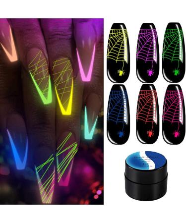 Glow in The Dark Nail Polish Noctilcent Gel Set 48ML Spider Gel Gel Wire Drawing Gel for Goforwealth - Buy Online on GoSupps.com